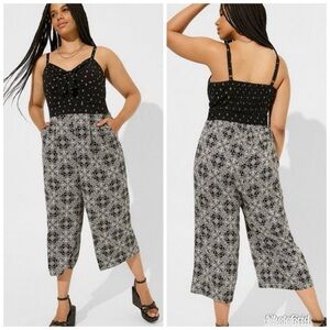 Torrid Black and Gray Jumpsuit